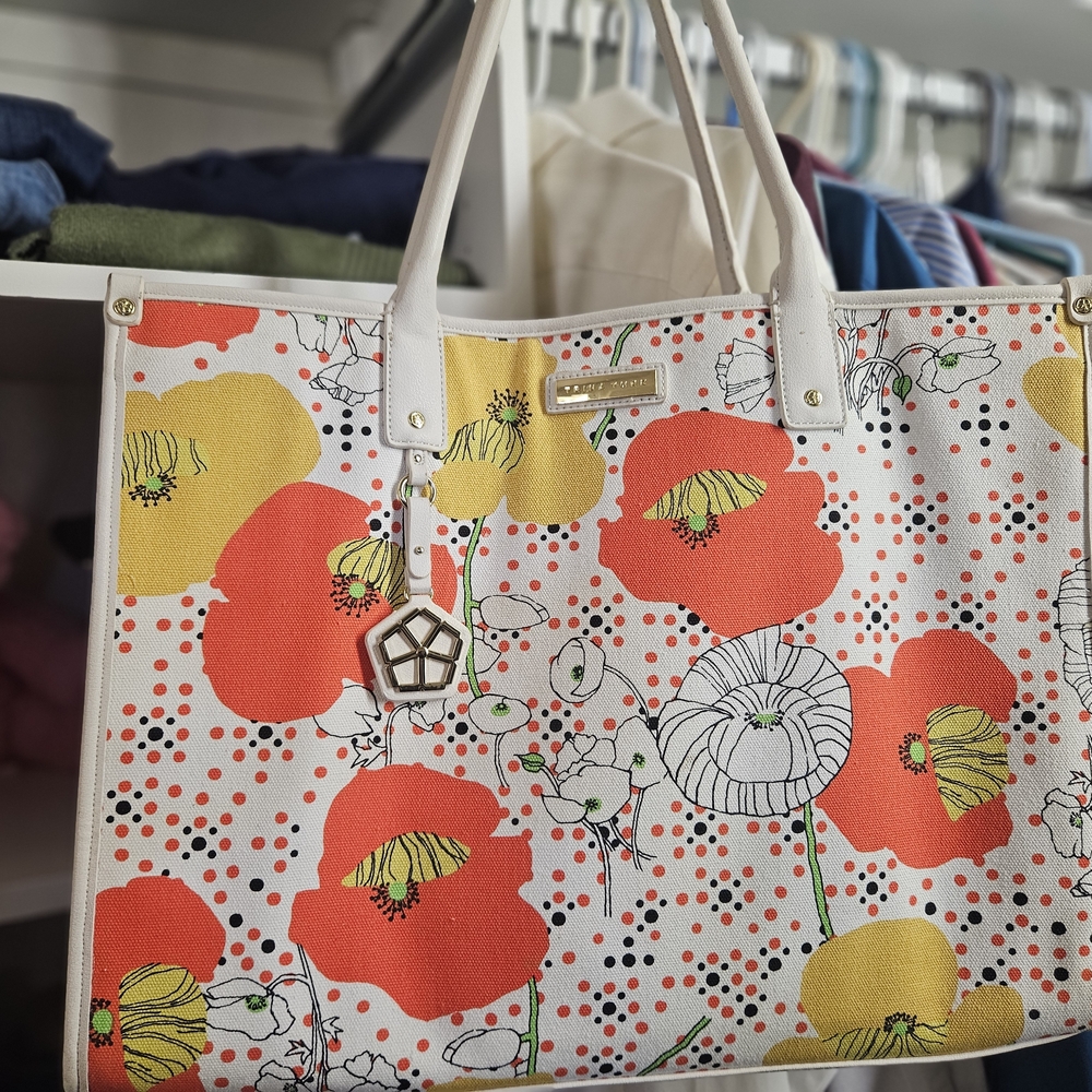 Floral Canvas Tote Bag